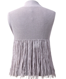 Virna Gebreide Vest Dusty Purple