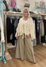 Fringe Sjaal Flecos Ecru