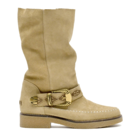 Cha-Label Moc High Buckle Mushroom Boots