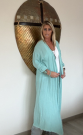 Vest Lino Turquoise