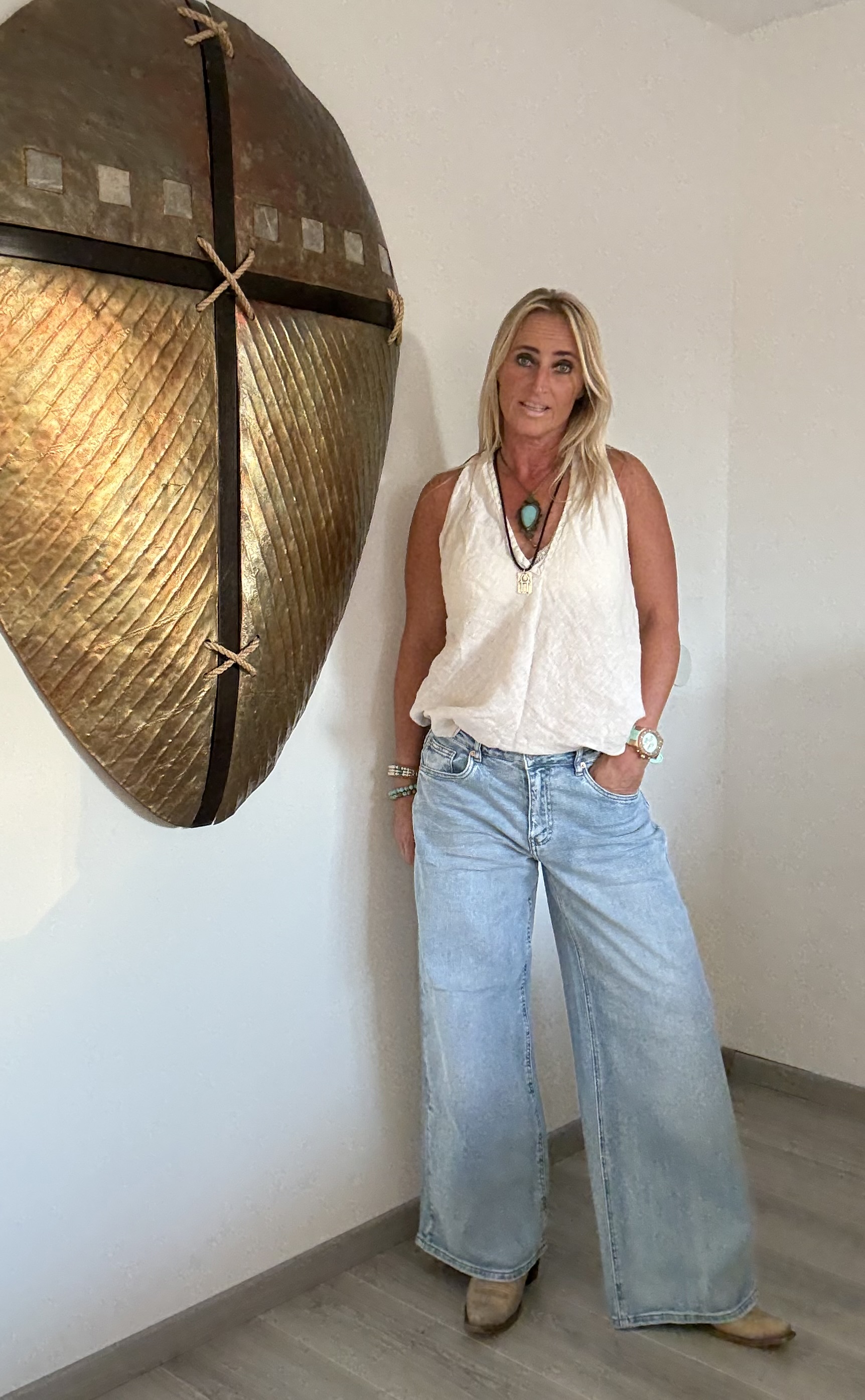 Toxik Jeans Broek Wide Leg Licht Blauw