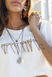 Sky Fringe T-Shirt Off-White