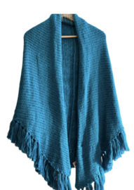 Omslagdoek Alpaca Turquoise