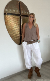 Linnen Broek Bali Wit