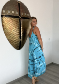 Jumpsuit Tie Dye Print Turquoise