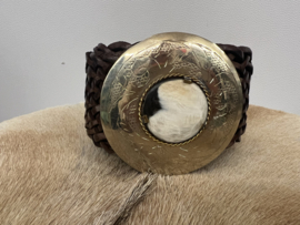 Bohemian Leather Belt Donker Bruin Breed 1