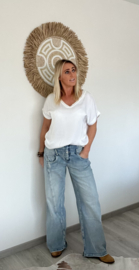 Toxik Jeans Wide Leg Blauw
