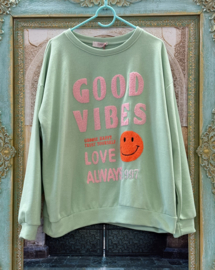 Trui Good Vibes Groen