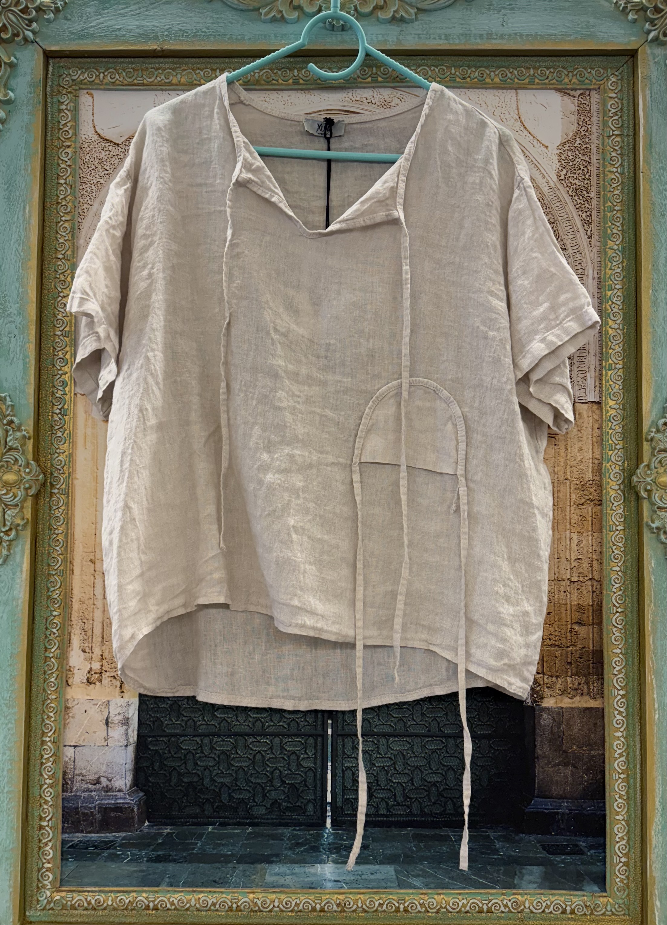 Linnen Shirt Mila Beige