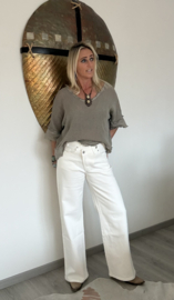 Jeans Jewelly A-symetrisch Wide Leg Wit