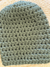 Winter Beanie Uni Army Groen