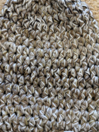 Winter Beanie Gemeleerd Beige/Creme/Licht Bruin