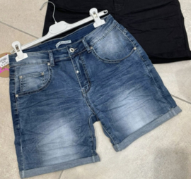 Jeans Short Place Du Jour Blauw