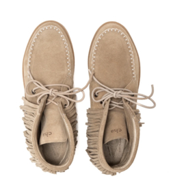 Cha-Label Sneaker Fringe Mushroom