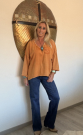 Shirt Meave Brick/Oranje