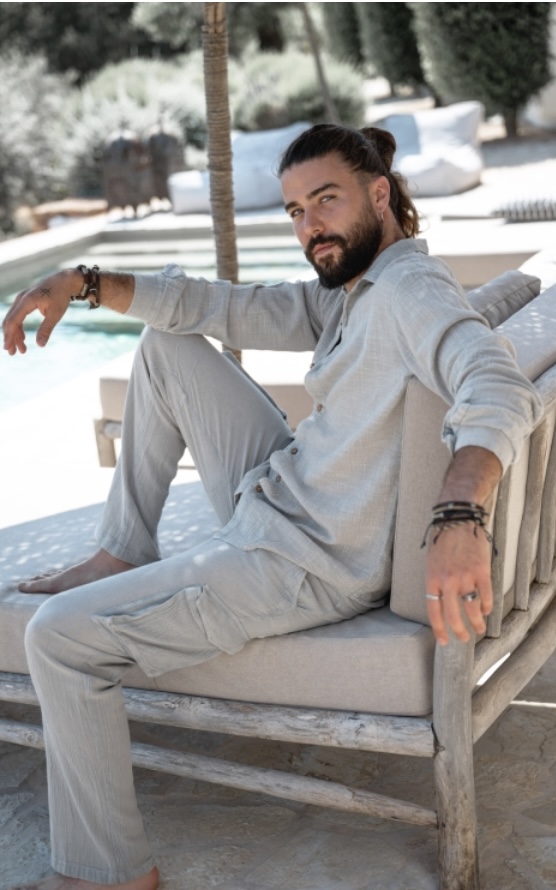 Cargo Broek Ché Licht Blauw