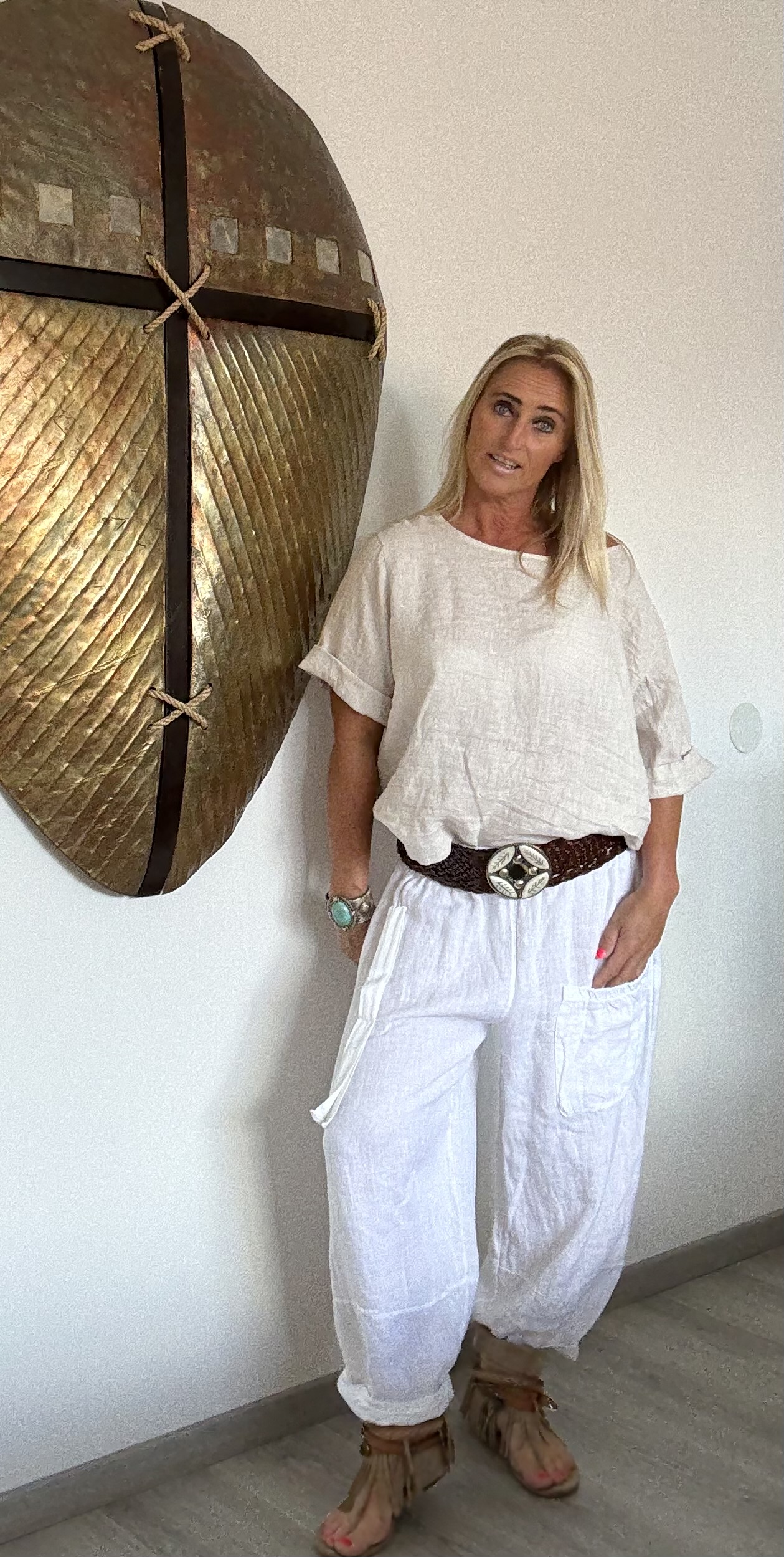 Linnen Broek Sanur Wit