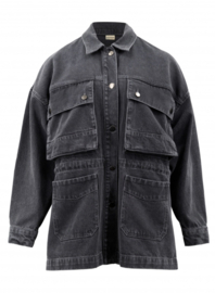 Gael Denim Jacket Donker Grijs