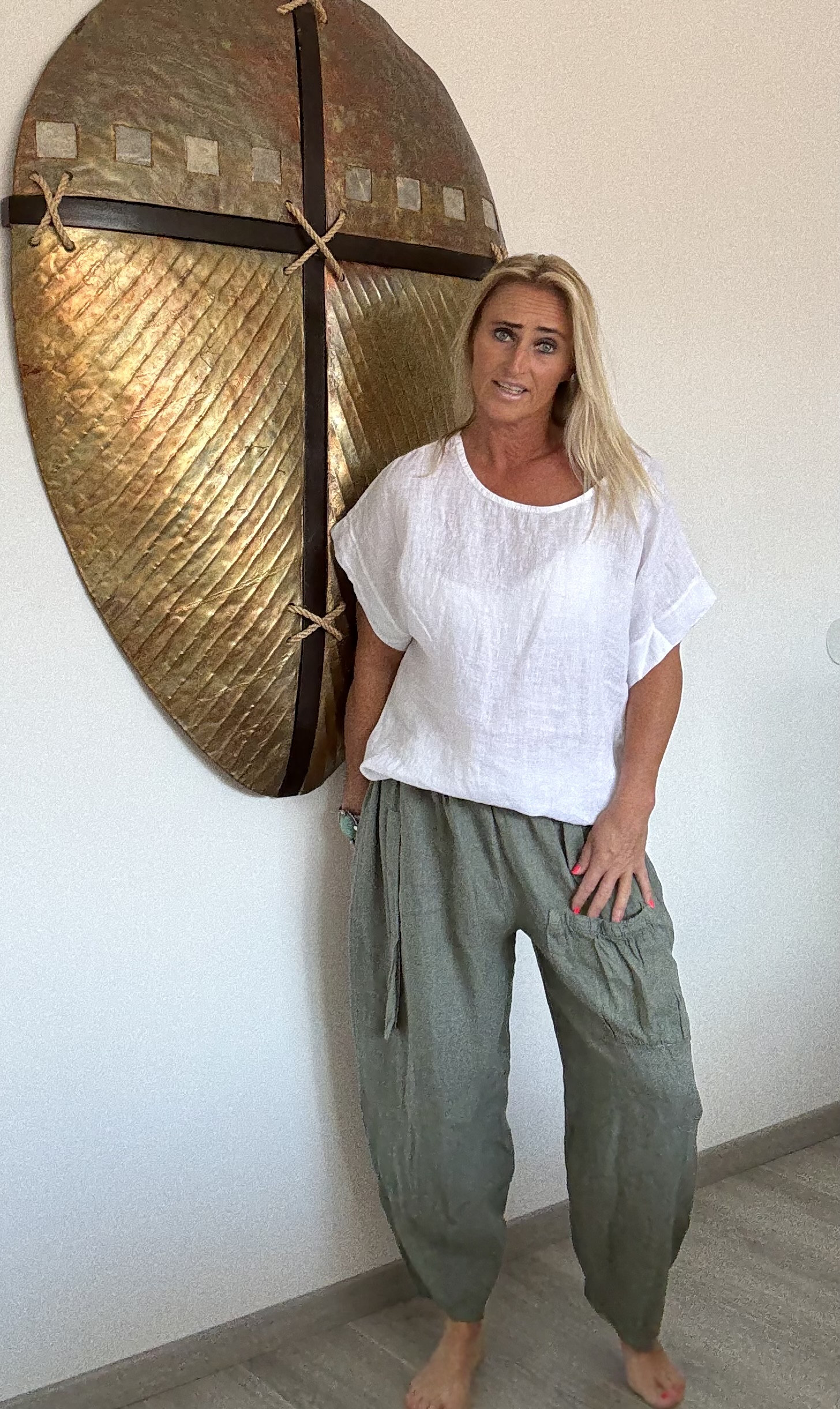 Linnen Broek Sanur Groen
