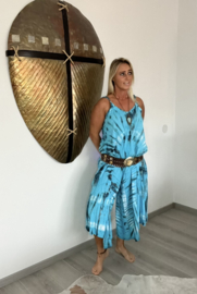 Jumpsuit Tie Dye Print Turquoise