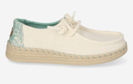 Hey Dude Wendy Espadrille Hibiscus Egret/Multi