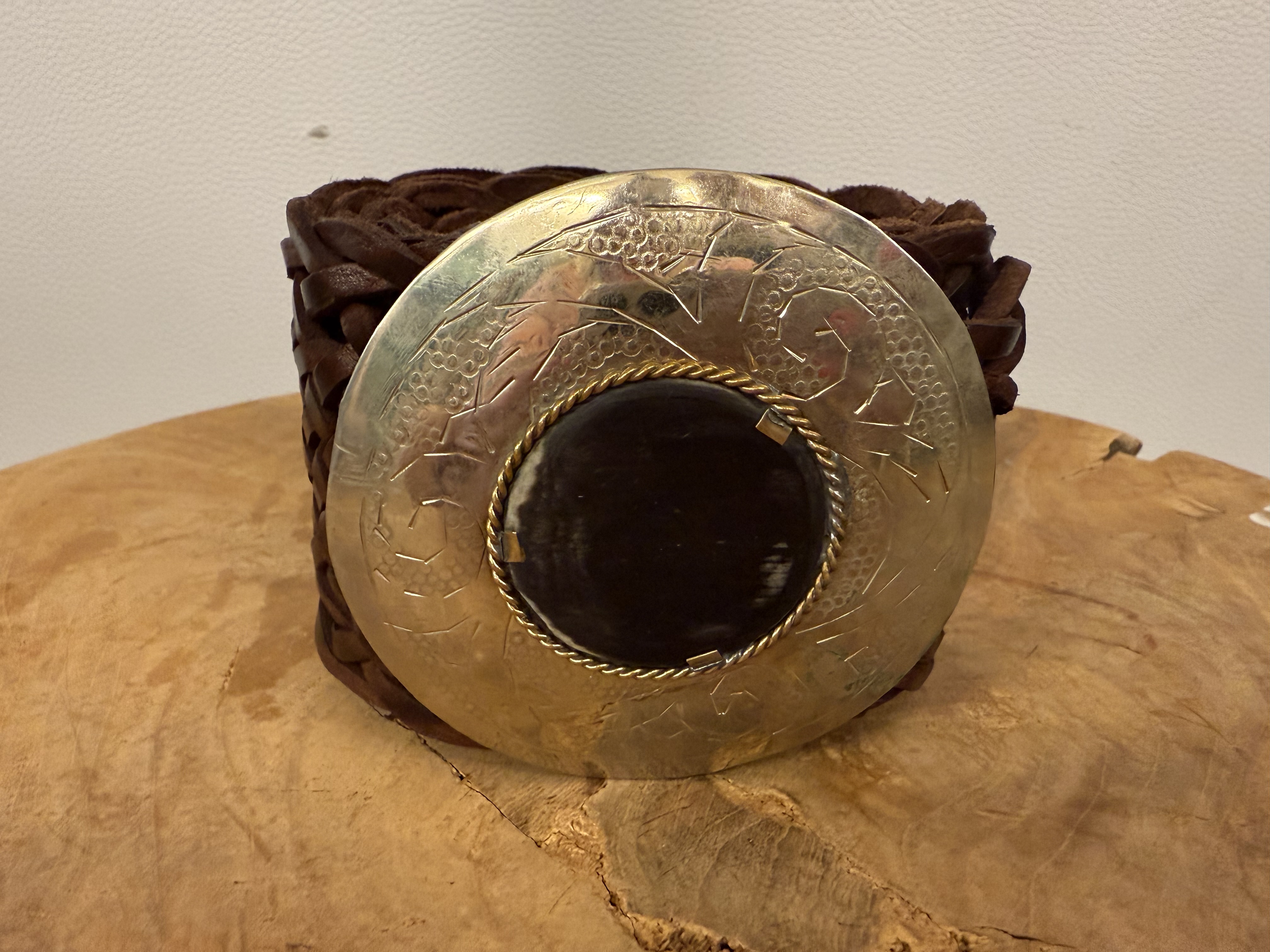Bohemian Leather Belt Donker Bruin Breed 2