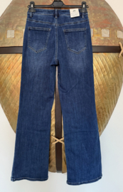 Jewelly Flared Jeans Donker Blauw