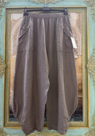 Linnen Broek Pure Taupe