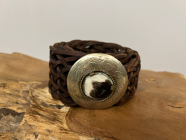 Bohemian Leather Belt Donker Bruin Medium 3