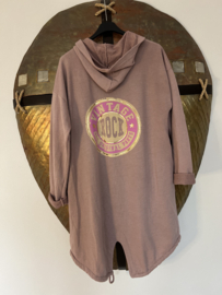 Halflang Vest "Rock" Oud Roze