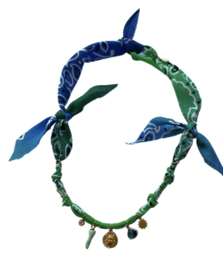 Ketting Scarabée Blauw/Groen