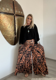 Silky Broekrok Oranje/Zwart