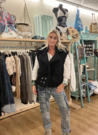 Bodywarmer Teddy Zwart