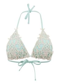 Bikini Ibiza Top Ecru Turquoise