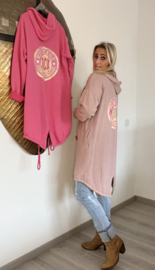 Halflang Vest "Rock" Oud Roze