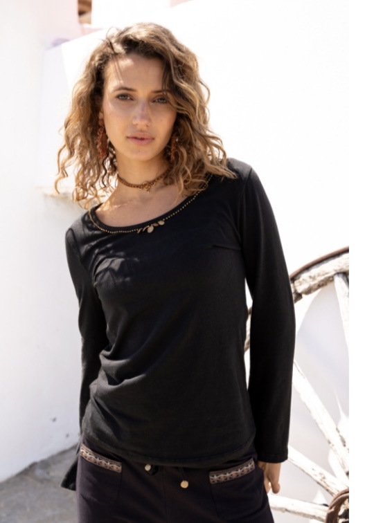 T-Shirt Llanes Zwart