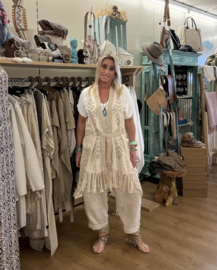 Boho Gilet Sahli Creme