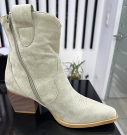 Halfhoge Boots Olive Groen