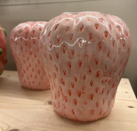 Vaas Aardbei XL Roze