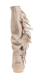 Fringe Tall Summer Cream Boots
