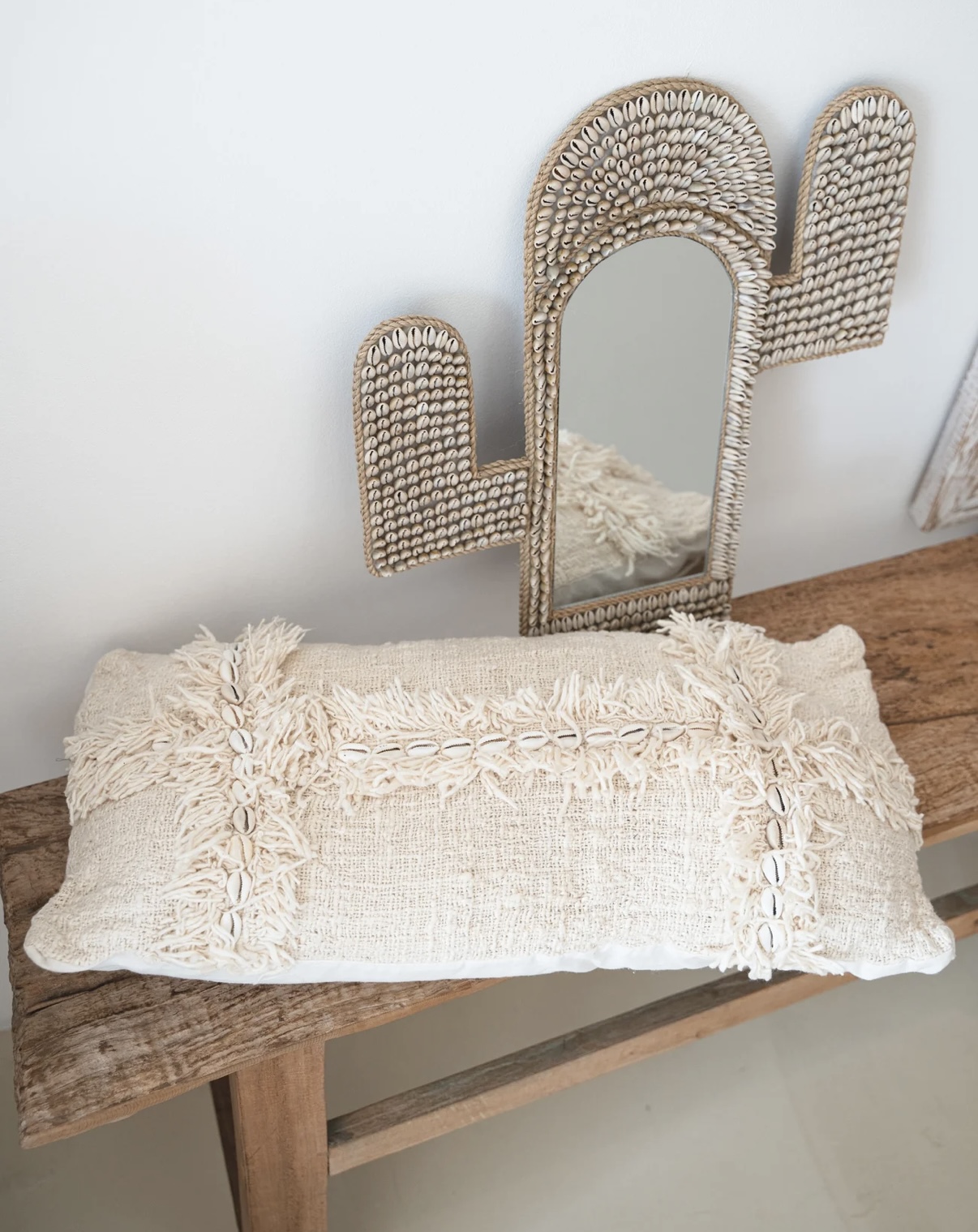 Kussen Schelpen Off-White