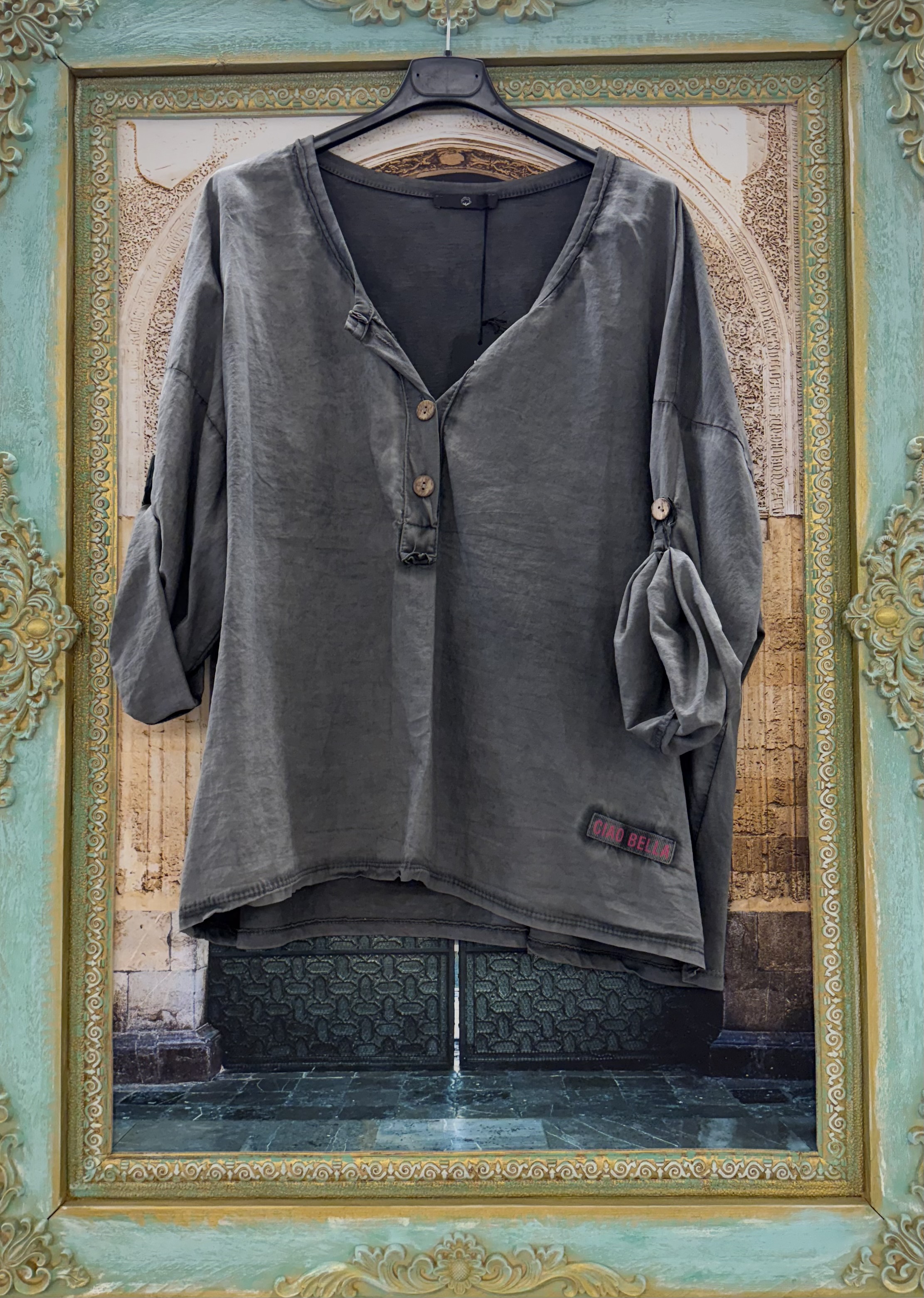 Shirt Ciao Bella Antraciet