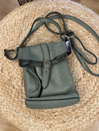 Festivaltasje Leer Groen