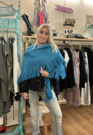 Mamz'elle Zoë Omslagdoek Alpaca Turquoise