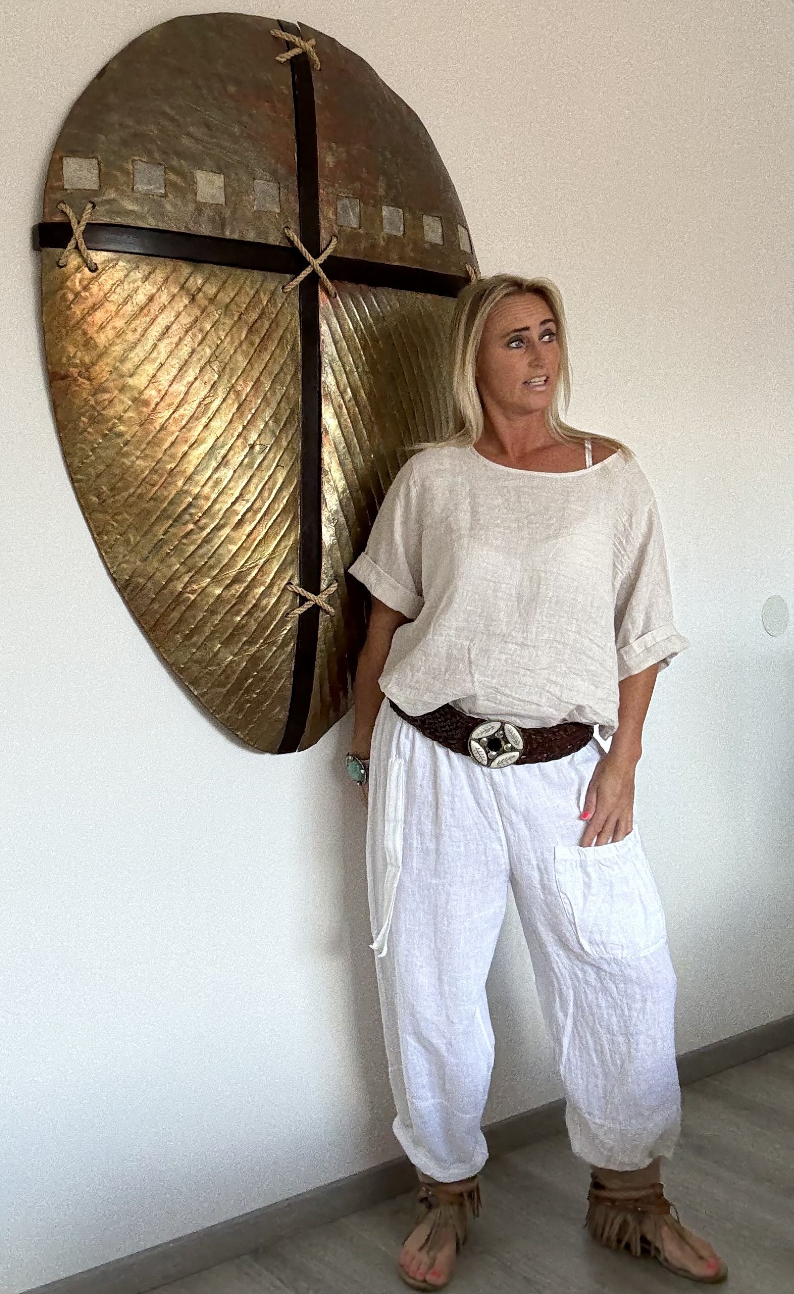 Linnen Broek Sanur Wit