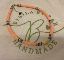 Bibiza By Bar Ibiza Disc Ketting Orange