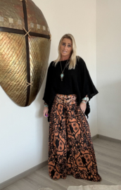 Silky Broekrok Oranje/Zwart