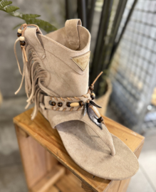 Boho Sandalen Kimnara Taupe