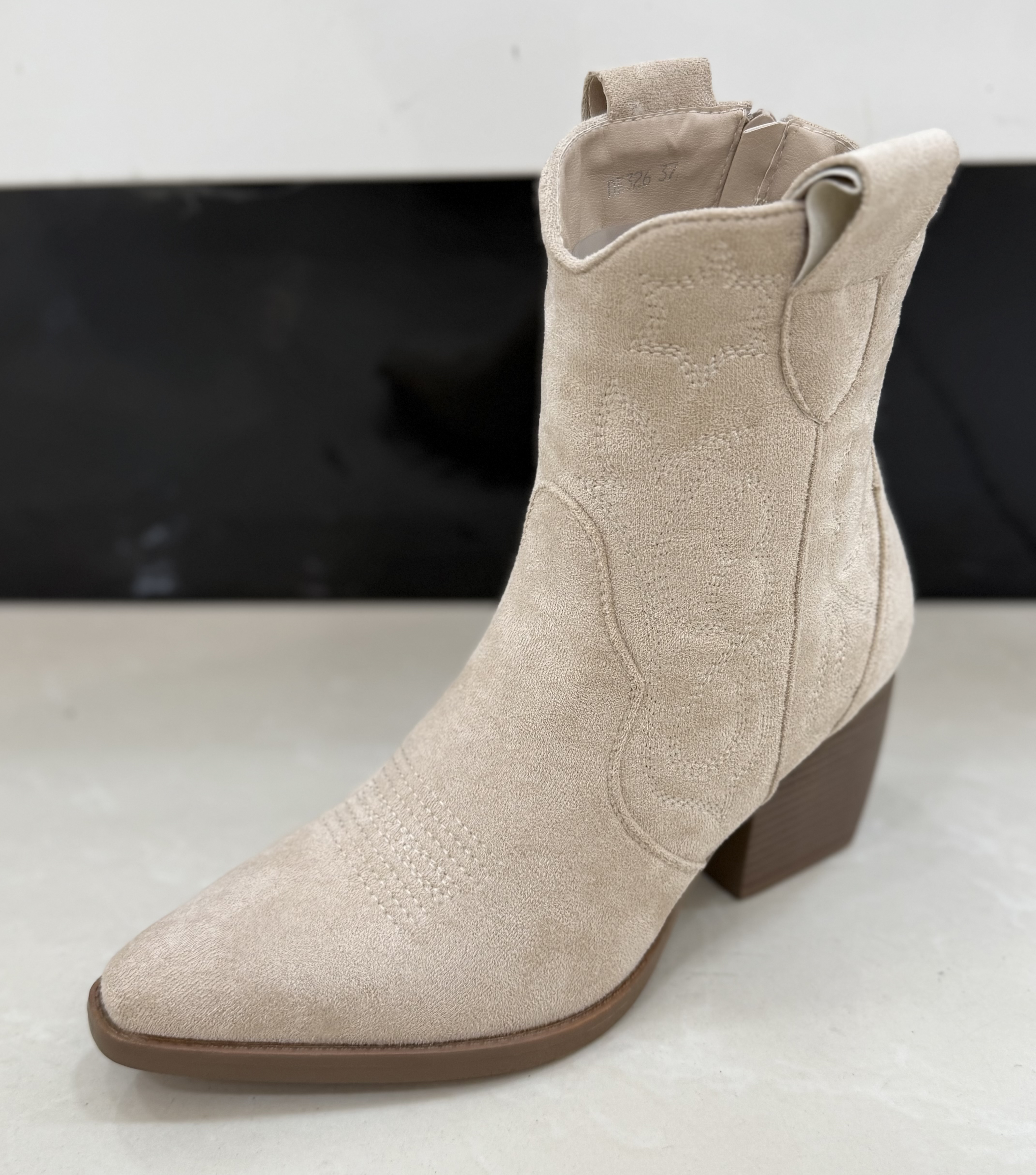 Laarzen Halfhoog Beige