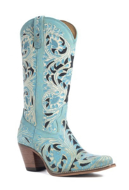 Kaiso Western Boots Turquoise